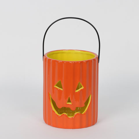 Halloween Candle Holder | Spooky Pumpkin Design