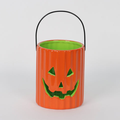 Halloween Candle Holder | Spooky Pumpkin Design