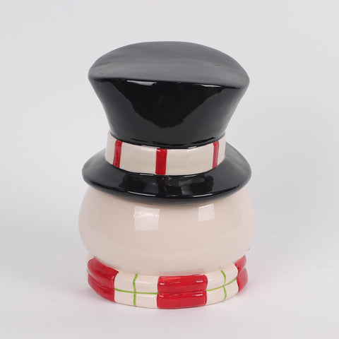 Christmas Ceramic Snowman Head Décor