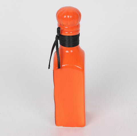 2.25*1.75*6.75''Orange Bottle Décor