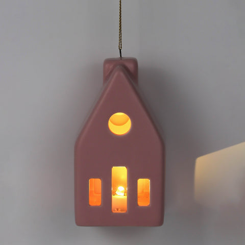 Pink House Ornament