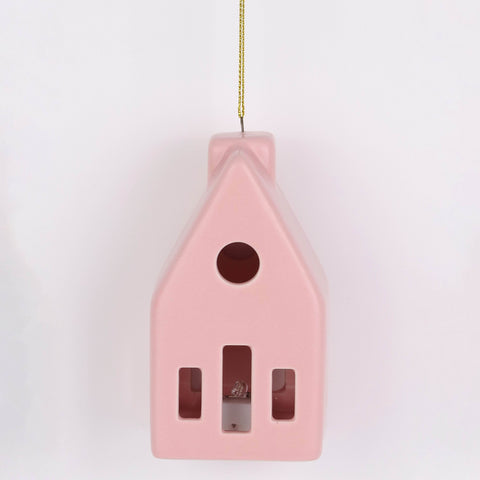 Pink House Ornament