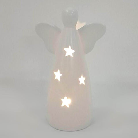 Ceramic Angel W/ Led