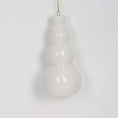 Christmas Ceramic Snowman Ornament
