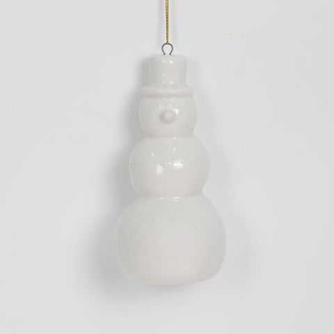 Christmas Ceramic Snowman Ornament