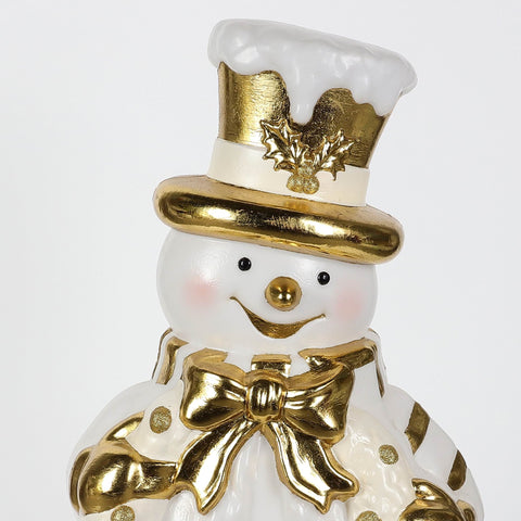 32'' Christmas Smiling Snowman Décor w/ Light | Plastic Christmas Decor |  Indoor/Outdoor Holiday Decoration