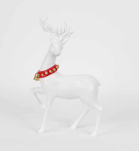 Cerf debout blanc de 11 pouces