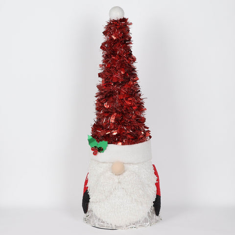 Christmas 16.0*11.0*41.0''Gnome Décor W/Lite