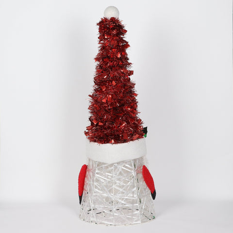 Christmas 16.0*11.0*41.0''Gnome Décor W/Lite