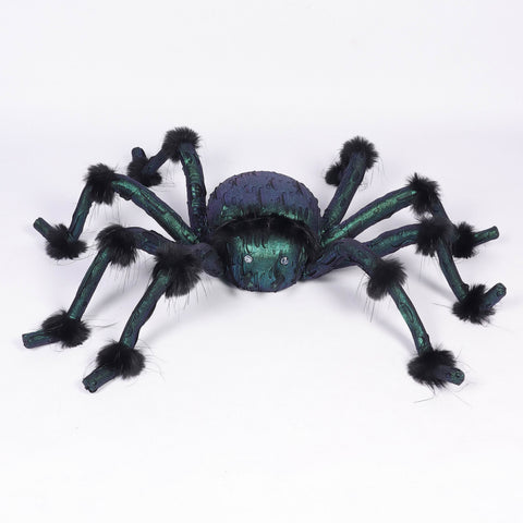 Halloween Light-Up Green Spider Décor