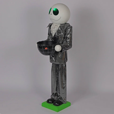 The Nightmare Before Christmas Inspired Jack with Light up Eyes and Candy Bowl - Yard Decoration  – Perfect Trick or Treat Halloween Decor