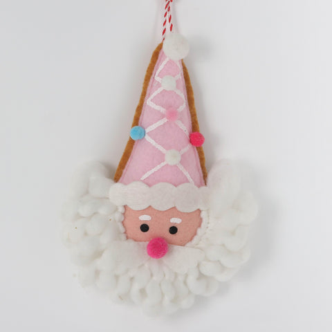 Pink Santa Claus Hanging Ornament