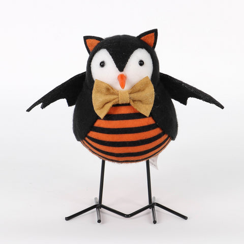 Halloween Fabric Bird: Spooky Decorative Accent