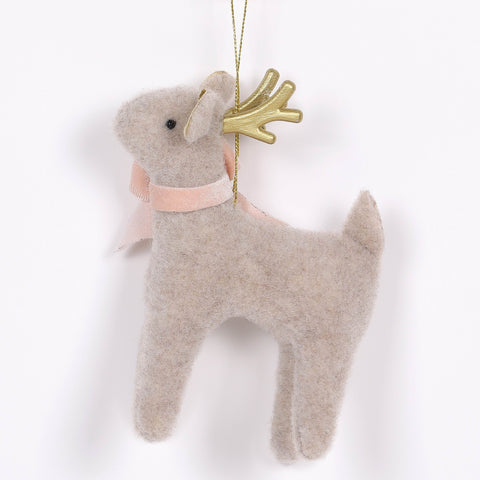Jm Fabric Deer Orn