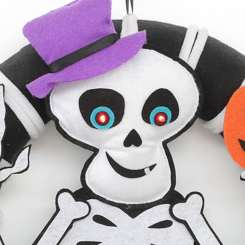 43*6*43Cm Skeleton Wreath Décor