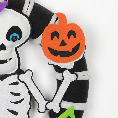 43*6*43Cm Skeleton Wreath Décor