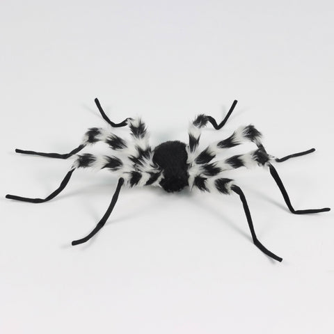 Halloween Light-Up Black and White Spider Décor