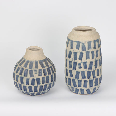 Set Of 2 Ceramic Vase Decoration | Ceramic Vase | Boho Home Decor