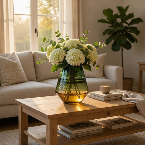 Glass Vase Decoration | Glass Vase | Table Centerpiece