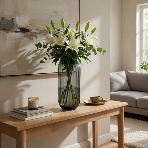 Glass Pot Decoration | Glass Vase | Table Centerpiece