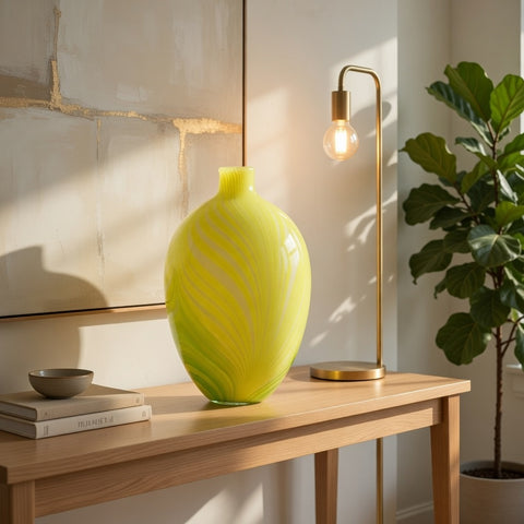 Glass Vase Decoration | Glass Vase | Table Centerpiece