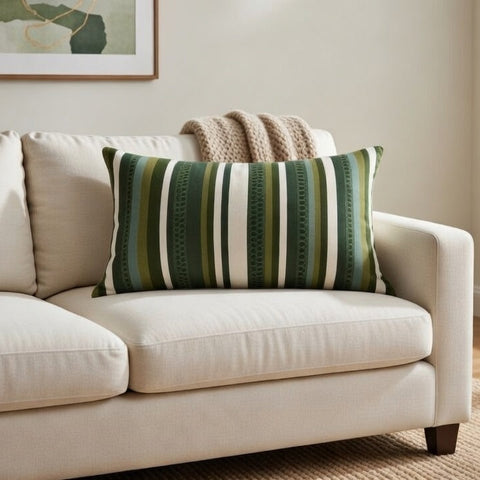 Digital Print & Embroidery Cushion Cover, Front -Cotton Casement & Back Cotton Casement, With Concealed Zip