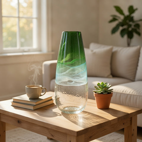 Glass Vase Decoration | Glass Vase | Table Centerpiece
