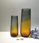 13*12.5*40Cm Brown Glass Vase