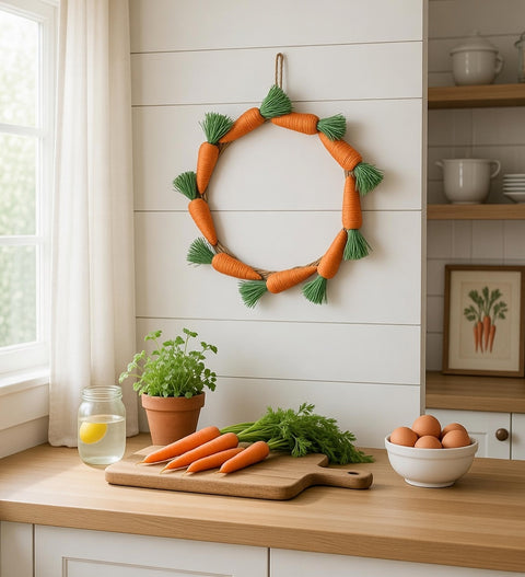 Couronne de carottes de Pâques