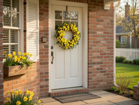 Faux Spring Floral 26 x 6 Inch Wreath