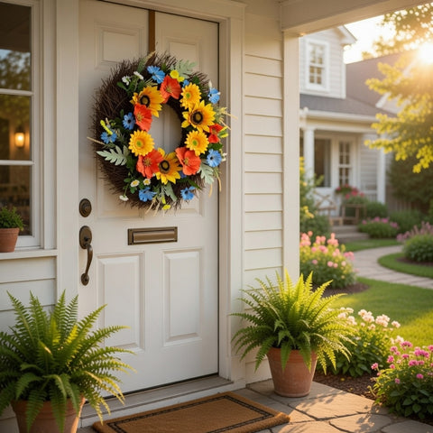 Couronne florale de 20 pouces