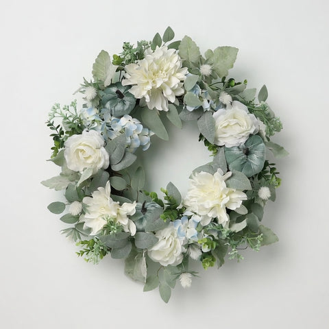 Couronne de pivoine blanche de 22 pouces