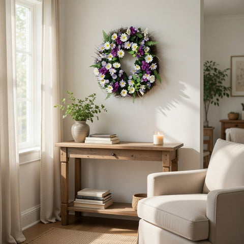 Couronne florale de 23 pouces