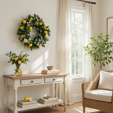 Couronne de citron artificielle