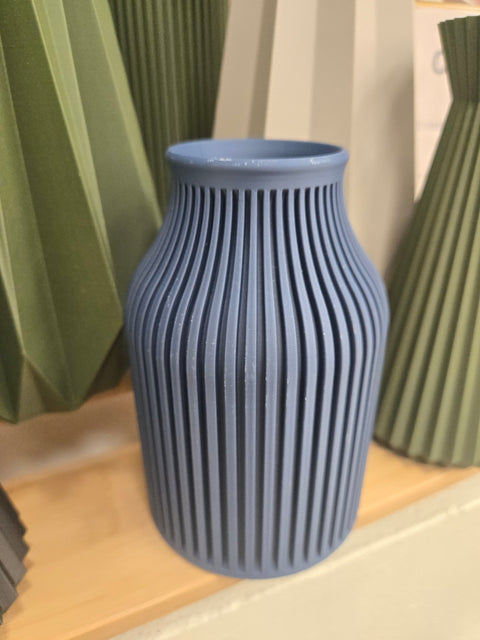 Stria Vase (S) - Blue