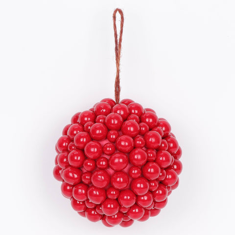 4.25 Inch Red Berry Ornament