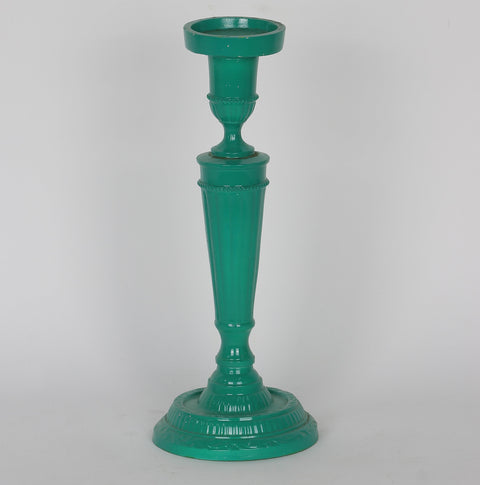 3.75''*3.75''*9.5'' Green Candle Holder Décor