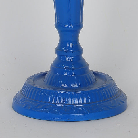3.75''*3.75''*9.5'' Blue Candle Holder Décor