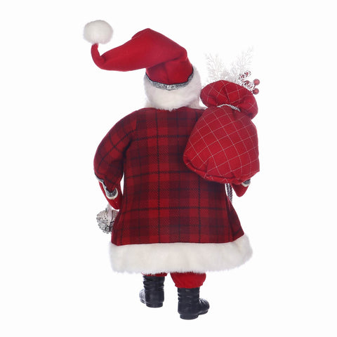 11*8*18'' CHRISTMAS RED SANTA DÉCOR