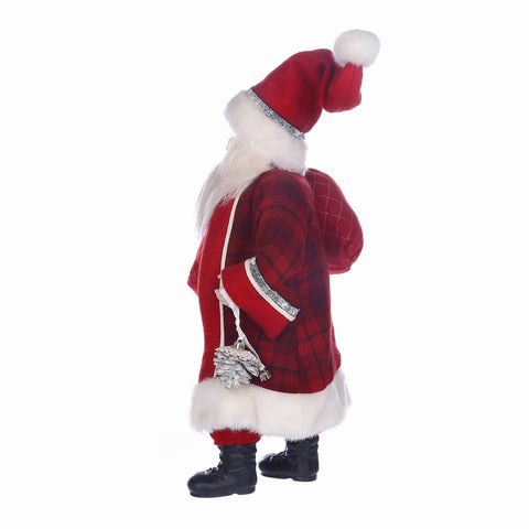 11*8*18'' CHRISTMAS RED SANTA DÉCOR