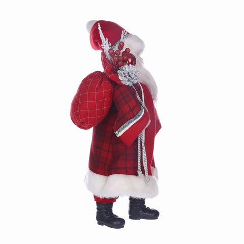 11*8*18'' CHRISTMAS RED SANTA DÉCOR