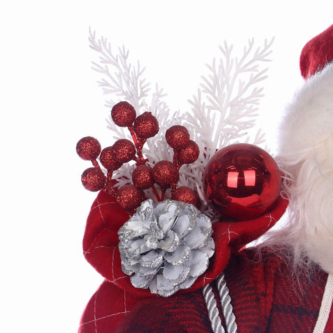 11*8*18'' CHRISTMAS RED SANTA DÉCOR