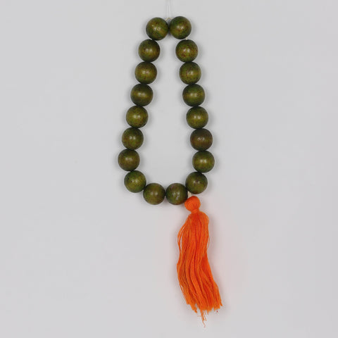 16'' . Bead+Knitting Wool Hanging