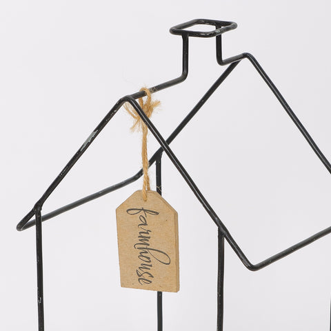 5.5*6.5*10.5'' Metal House Decoration