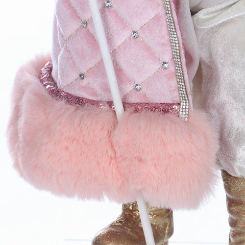 13*7*18'' CHRISTMAS PINK SANTA DÉCOR
