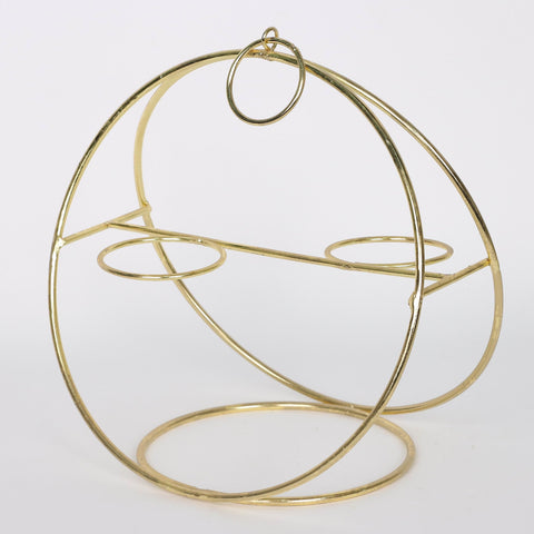 7.75*5.25*9.25''Gold Metal Hanging