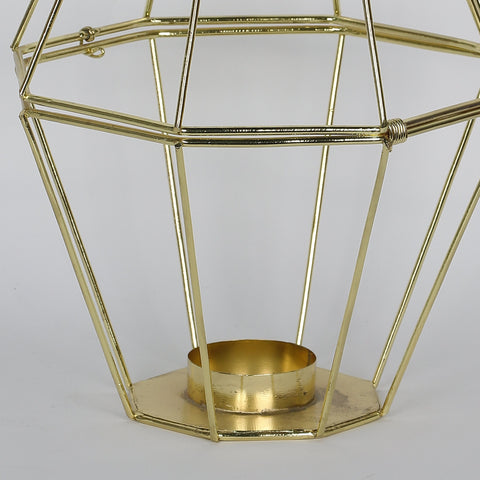 7.5*7.5*10.5''Gold Metal Table Dedor