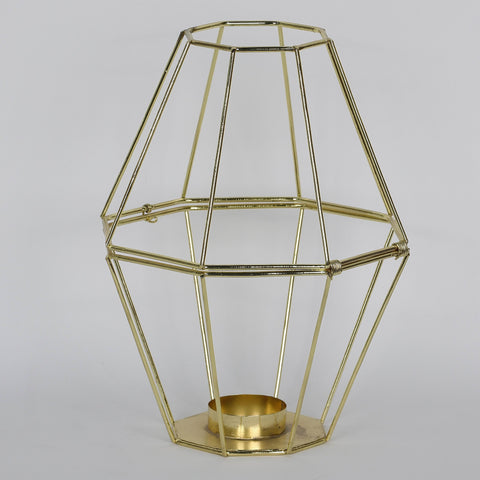 7.5*7.5*10.5''Gold Metal Table Dedor