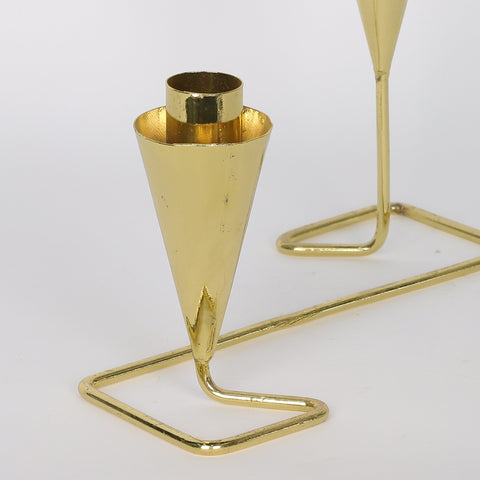 8.5*3*6''Gold Candle Holder