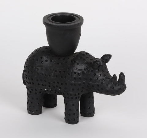 4.5''X1.75''X4''
Resin Hippo T-Light Décor